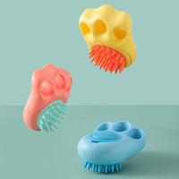 Durable Cat Paw Bath & Grooming Brush – Foaming, Reusable Comb