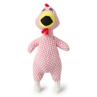Plush Dog Toy – Squeaky Pineapple & Chicken Design