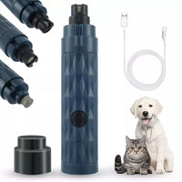 Electric Pet Nail Grinder with LED Light – Safe for Dogs & Cats