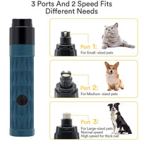 Electric Pet Nail Grinder with LED Light – Safe for Dogs & Cats