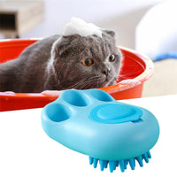 Durable Cat Paw Bath & Grooming Brush – Foaming, Reusable Comb