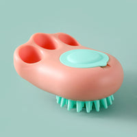 Durable Cat Paw Bath & Grooming Brush – Foaming, Reusable Comb