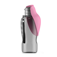 800ml Portable Dog Water Bottle with Foldable Bowl – Leakproof & Travel-Friendly
