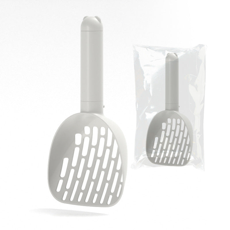 Durable Cat Litter Scoop with Base – Easy Clean Pet Toilet Tool