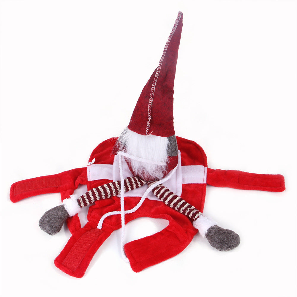 Pet Christmas Riding Costume – Festive Holiday Outfit for Pets