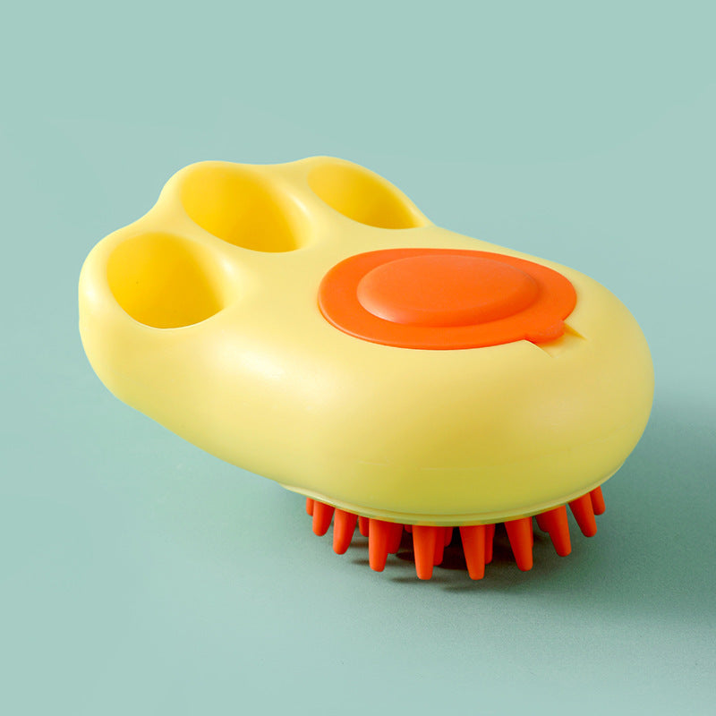 Durable Cat Paw Bath & Grooming Brush – Foaming, Reusable Comb
