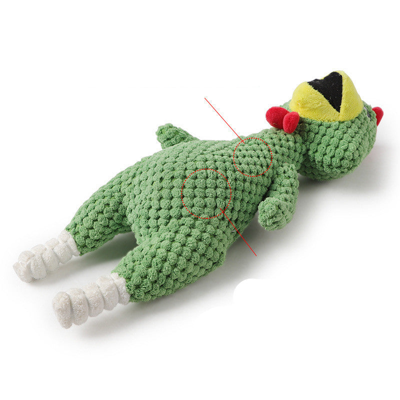 Plush Dog Toy – Squeaky Pineapple & Chicken Design