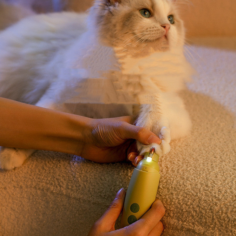 Electric Pet Nail Grinder – Safe & Gentle Nail Trimming for Cats & Dogs
