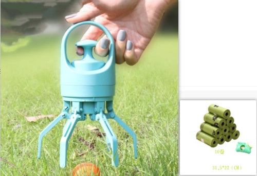 Portable Dog Pooper Scooper with Built-In Bag Dispenser