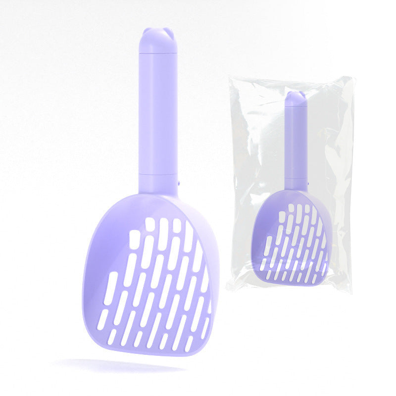 Durable Cat Litter Scoop with Base – Easy Clean Pet Toilet Tool