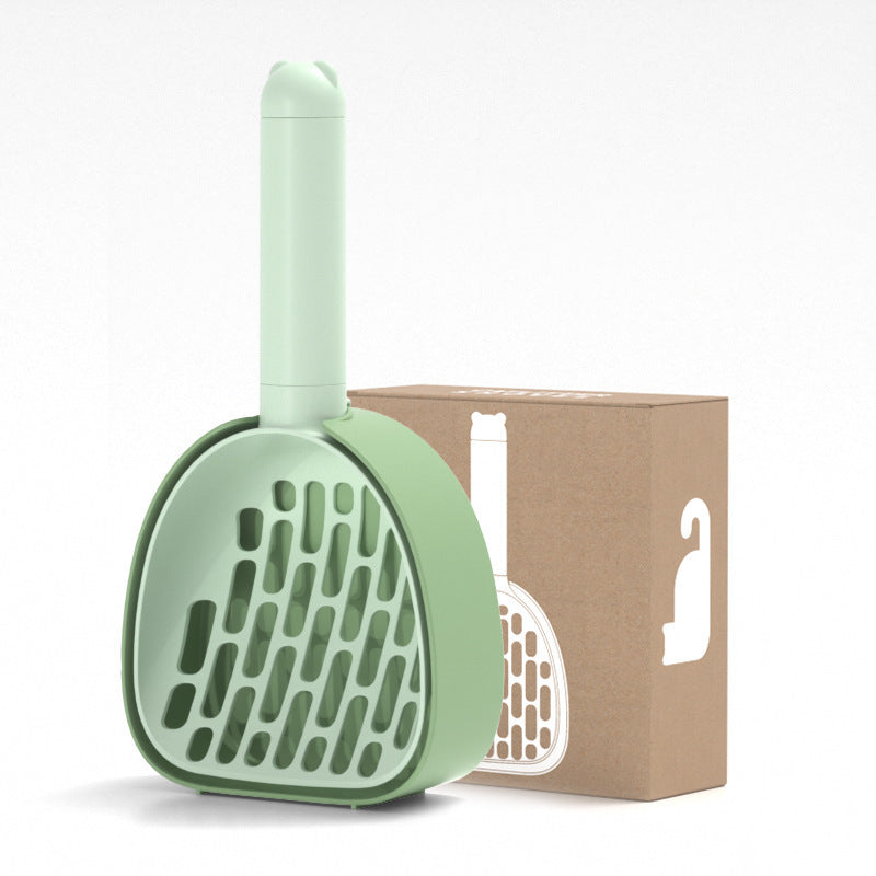 Durable Cat Litter Scoop with Base – Easy Clean Pet Toilet Tool