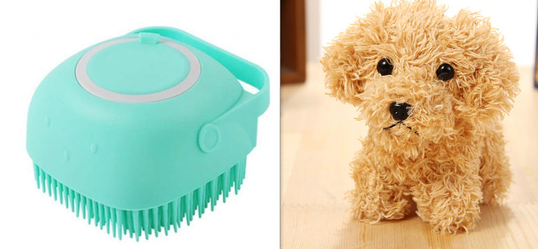 Silicone Dog Bath Brush – Gentle & Effective Grooming Tool