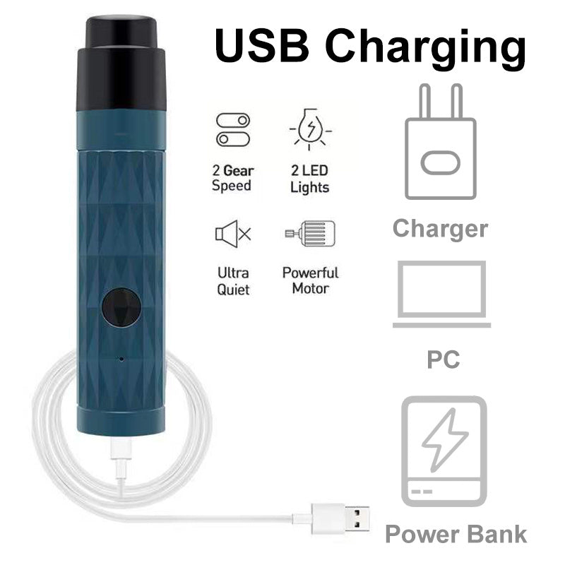 Electric Pet Nail Grinder with LED Light – Safe for Dogs & Cats